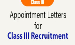 Appointment Letters for Class-III Posts